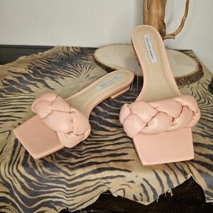 SAKS FIFTH AVENUE Braided Pink Ltr Flat Sandal-8